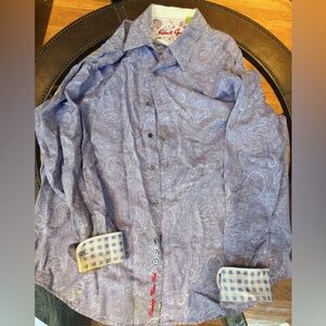 Robert Graham Light Purple Paisley Button Down Shirt